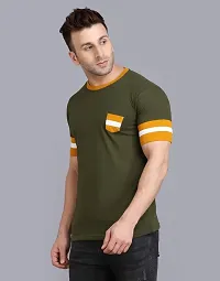 Classy Cotton Blend Solid Tshirt for Men-thumb2