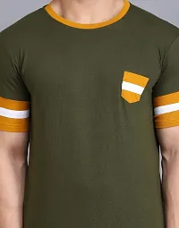 Classy Cotton Blend Solid Tshirt for Men-thumb3