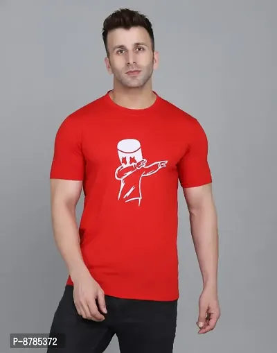 Fancy Cotton Blend T-shirts for Men-thumb0