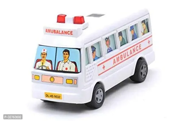 Stylish Plastic Manual Ambulance Toy For Kids-thumb0