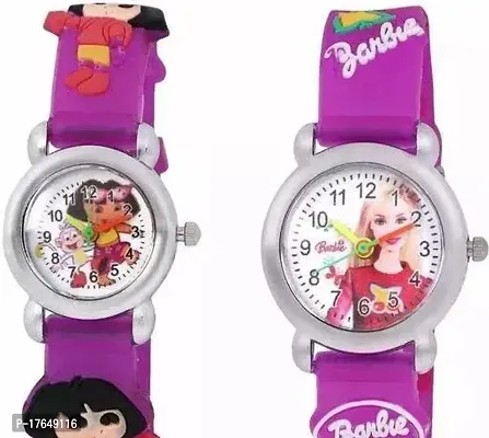 Stylish Multicoloured Rubber Analog Watches For Women