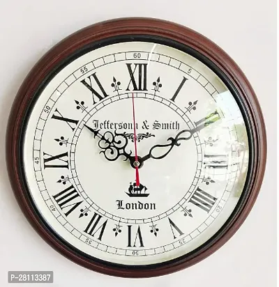 nbsp;Wooden Wall Clock Antique Style for Home  Living Room Bedroom  Hall 12 inch Brown-thumb0