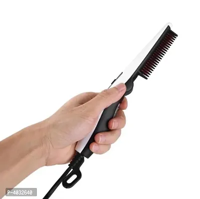 V2 Professional Quick Hair Styler for Men Curling Iron Side Straighten Salon Hairdressing Comb Styling Brush-thumb0