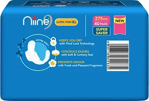 Niine Naturally Soft Ultra Thin XL Sanitary Pads Disposal Bags Inside(Pack of 9)54 Pad Sanitary Pad (Pack of 54)-thumb3