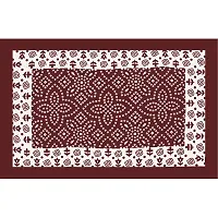 UniqChoice Bedsheet | 100% Cotton | Jaipuri Printed | Single bedsheet with 1 Pillow Cover | 150 x 220 cm | Maroon-thumb4