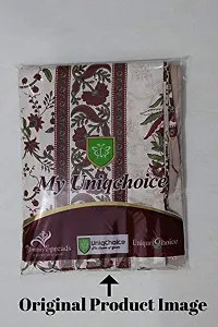 UniqChoice Beige Color Rajasthani Traditional Printed 120 TC 100% Cotton Double Bedsheet with 2 Pillow Cover,MUCD_35-thumb4