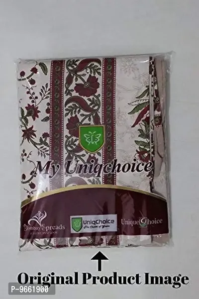 UniqChoice Beige Color Rajasthani Traditional Printed 120 TC 100% Cotton Double Bedsheet with 2 Pillow Cover,MUCD_35-thumb5