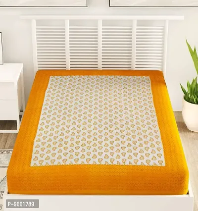UniqChoice 100% Pure Cotton Jaipuri Traditional Printed Single Bed Sheet-thumb2