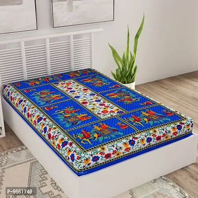 Bombay Spreads Multi Color 100% Pure Cotton Single Bed Sheet Without Pillow Cover Elegant Design for Bedding Or Decoratuve (Jaipuri Bed Spreads)