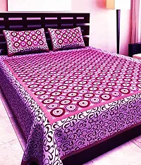 Bombay Spreads 100% Cotton Rajasthani & Jaipuri Traditional 2 Double Bedsheet Combo with 4 Pillow Cover-thumb1