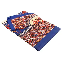 Trendy Multicoloured Cotton Printed Double Bedsheet With Pillow Covers-thumb2