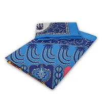 New Collection Blue Cotton Printed Double Bedsheet With Pillow Covers-thumb3