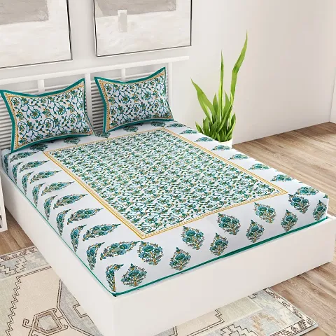 Cotton Printed Double Bedsheets