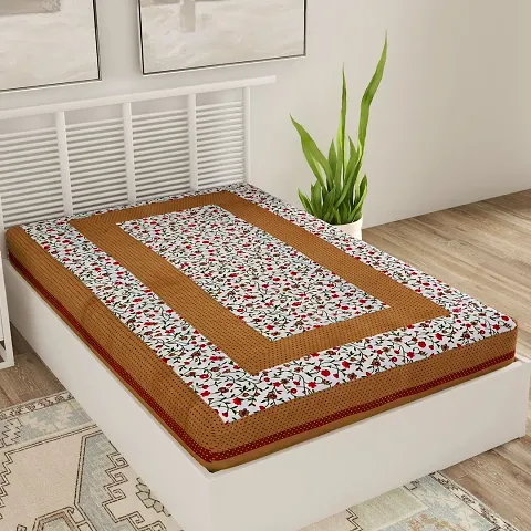Cotton Printed Single Bedsheet without Pillow Cover