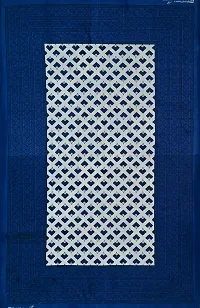 Designer Blue Cotton Printed Single Bedsheet-thumb4