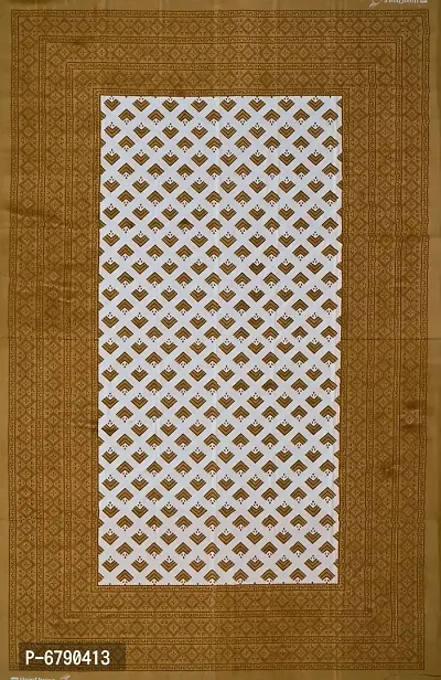 Designer Brown Cotton Printed Single Bedsheet-thumb5