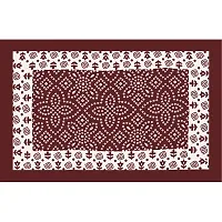 Designer Maroon  Cotton Printed Single Bedsheet With Pillow Cover-thumb2