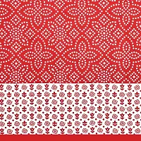 Designer Red Cotton Printed Single Bedsheet With Pillow Cover-thumb2