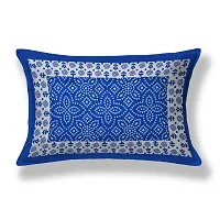 Designer Blue Cotton Printed Single Bedsheet With Pillow Cover-thumb4