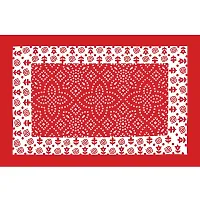 Designer Red Cotton Printed Single Bedsheet With Pillow Cover-thumb4
