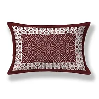 Designer Maroon  Cotton Printed Single Bedsheet With Pillow Cover-thumb3