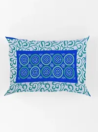 Designer Blue Cotton Printed Single Bedsheet With Pillow Cover-thumb4