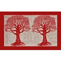 Designer Red Cotton Printed Single Bedsheet With Pillow Cover-thumb4