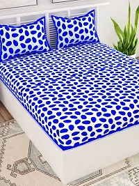 Trendy Cotton Double BedSheet With 2 Pillow Cover-thumb2