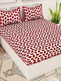 Trendy Cotton Double BedSheet With 2 Pillow Cover-thumb2