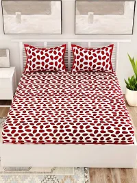 Trendy Cotton Double BedSheet With 2 Pillow Cover-thumb1