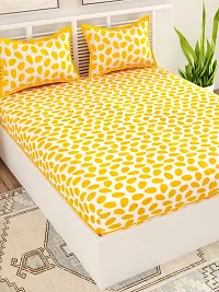 Trendy Cotton Double BedSheet With 2 Pillow Cover-thumb2