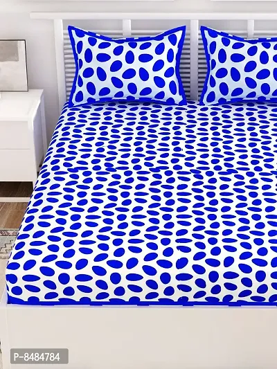 Trendy Cotton Double BedSheet With 2 Pillow Cover-thumb4