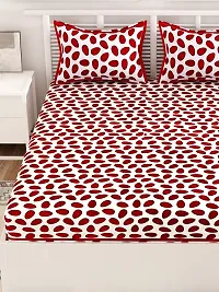 Trendy Cotton Double BedSheet With 2 Pillow Cover-thumb3