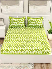 Trendy Cotton Double BedSheet With 2 Pillow Cover-thumb1