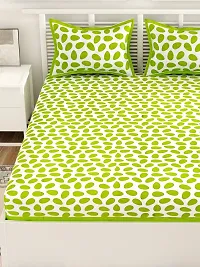 Trendy Cotton Double BedSheet With 2 Pillow Cover-thumb3