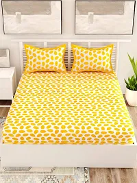 Trendy Cotton Double BedSheet With 2 Pillow Cover-thumb1