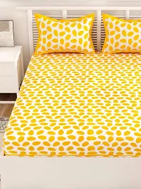 Trendy Cotton Double BedSheet With 2 Pillow Cover-thumb3