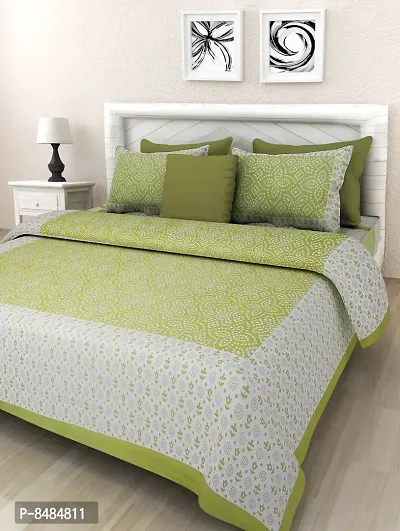 Trendy Cotton Double BedSheet With 2 Pillow Cover