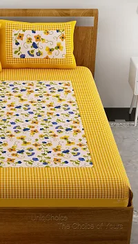 Trendy Cotton Double BedSheet With 2 Pillow Cover-thumb3