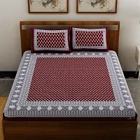 Trendy Cotton Double Bedsheet With 2 Pillow Cover-thumb1