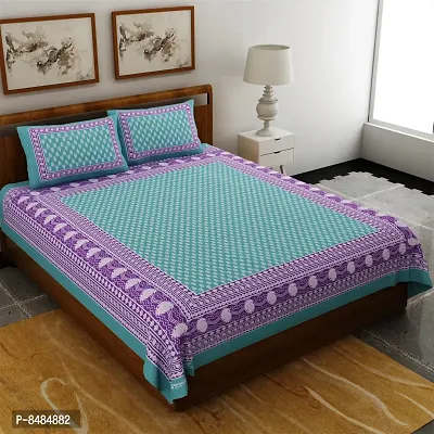 Trendy Cotton Double BedSheet With 2 Pillow Cover