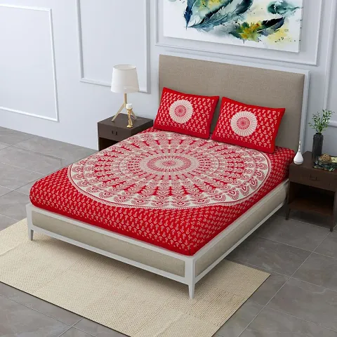 Printed Cotton Double Bedsheets