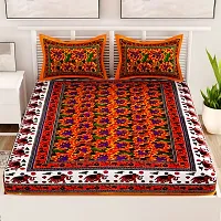 Trendy Cotton Double Bedsheet With 2 Pillow Cover-thumb1