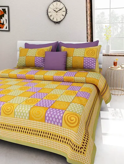 Printed Cotton Double Bedsheets