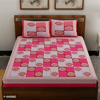 Trendy Cotton Double BedSheet With 2 Pillow Cover