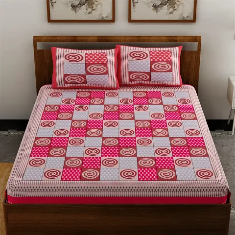 Printed Cotton Double Bedsheets (94*83 Inch) Vol 2