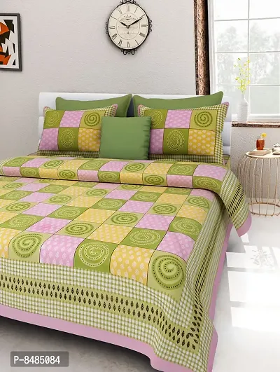 Trendy Cotton Double BedSheet With 2 Pillow Cover