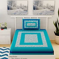 Trendy Cotton Single bedsheet With 1 Pillow Cover-thumb1