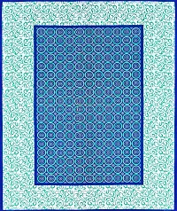 UniqChoice Blue Color Rajasthani Traditional Printed 120 TC 100% Cotton Double Bedsheet with 2 Pillow Cover,UC317_Gola-B-thumb4