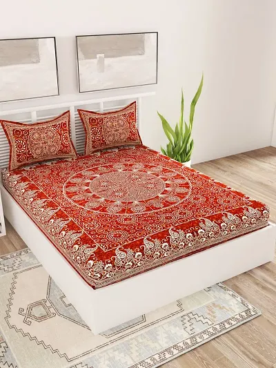 Comfortable Cotton Printed Double Bedsheets